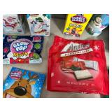 Assorted Candy, Andes Mints, Dubble Bubble, Cotton Candy, Candy Blox, and More.