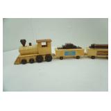 Walt Disney Watch Collectors Club Wooden Train Set. Engine and 6 Cars