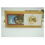 Walt Disney Watch Collectors Club Wooden Train Set. Engine and 6 Cars