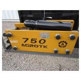Agrotk 750 Skid Steer Post Pounder