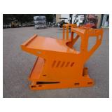 LandHonor Skid Steer Attachment Rack for Job Trailer