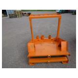 LandHonor Skid Steer Attachment Rack for Job Trailer