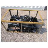 Mower King Skid Steer Auger w/6" 12" 14" Bits