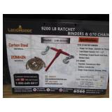 LandHonor (5) 3/8"-1/2" 9200lb Ratchet Load Binders & (10) 20