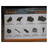 AGT 9pc Mini Excavator Attachment Set