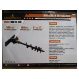 LandHonor Mini Skid Steer Auger w/ 8" 12" Bits