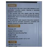LandHonor 3/8" Open Skid Steer Quick Tach Plate