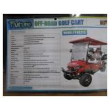Future Off Road 4 Seat 60v Deluxe Golf Cart Blue