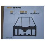 LandHonor Skid Steer Pallet Fork Bracket w/Receiver Hitch & Bale Spear Mounts