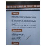 LandHonor 60" Clamp On Pallet Forks w/Stabilizer Bar