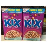 H3 - Kix Berry Berry Family Size Cereal (Lot of 2)