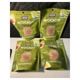 NJ 4 - Hippie Snacks Avocado Crisps Guacamole (Lot of 4)