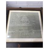 Framed Pan American Clipper Club Membership Certificate Signed