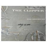 Framed Pan American Clipper Club Membership Certificate Signed