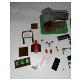 Collection of Model Railroad Buildings and Accessories