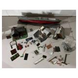 Collection of Model Railroad Buildings and Accessories