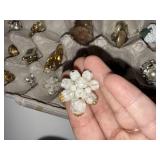 Vintage Costume Jewelry Earrings Brooches Necklaces