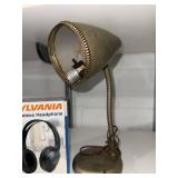Sylvania Headphones & Vintage Parks Desk Lamp