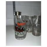 Large Collection of Vintage Glassware Mugs Bottles Cups