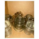 Large Collection of Vintage Glass Electrical Insulators Hemingray