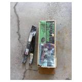 Lot Including Kwik-Fix Universal De-Thatcher & Two 21in Mower Blades