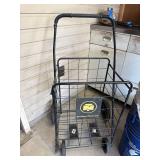 Northern Tool Folding Wire Utility Cart 4 Wheel Jumbo Shopping Cart