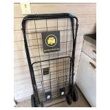 Northern Tool Folding Wire Utility Cart 4 Wheel Jumbo Shopping Cart
