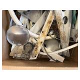 Lot Including 1955 Aristocraft Boat Parts Windshield Quicksilver