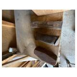 Lot Including Steel Splitting Wedges, Maul Heads and Large Eye Bolt