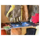Lot Including Approximate 20 Winter Gloves Mittens Hats Caps Mixed