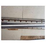 Lot Including Painted Wood Architectural Redwood Salvage Trim Boards
