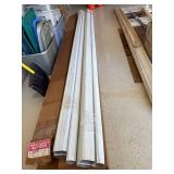 Lot Including Aluminum Gutters & Downspouts 10ft White NOS 24 total