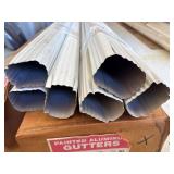 Lot Including Aluminum Gutters & Downspouts 10ft White NOS 24 total