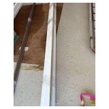 Lot Including 3 White Plastic Downspouts 2 Approx 7ft 1 Approx 10ft