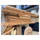 Lot Including Approximate Cedar Lumber Stakes Rails Trim & Posts