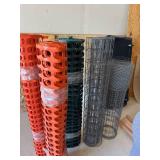 Lot Including 6 Rolls Safety Fence, Welded Wire & Chicken Wire