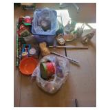 Christmas Decor Mixed Lot With Climbing Santa & Starlight Sphere