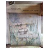 Glacier National Park Map & Frank Lloyd Wright Poster Mixed Lot