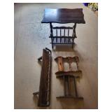 Wooden Magazine Rack Set (Lot of 4)