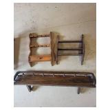Wooden Magazine Rack Set (Lot of 4)