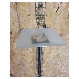 Art Deco Chrome & Brass Floor Lamp
