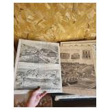 Mixed Lot of Framed Prints, Bound Volumes & Newspapers