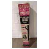 Drive-N-Mount Adjustable Driving Mailbox Post New Old Stock