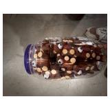 Large Jar Filled with Plastic Mini Teddy Bears Craft Figures in Plastic Jar