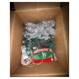 4 Boxes Christmas Lights Ornaments Decor Mixed