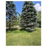 Lot Including Double Shepherd Hook Bird Feeder Pole Feeder