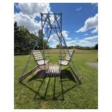 Vintage Outdoor Double Glider Swing Patio Bench Frame 8ft x 91in