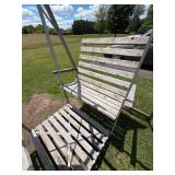 Vintage Outdoor Double Glider Swing Patio Bench Frame 8ft x 91in