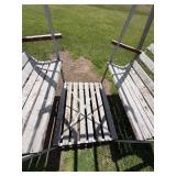 Vintage Outdoor Double Glider Swing Patio Bench Frame 8ft x 91in