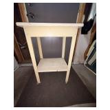 Vintage Metal Utility Stand Rolling Cart 29x20x16 Cream See Photos